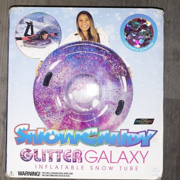 SNOW CANDY HEAVY DUTY INFLATABLE SNOW TUBES- NWOT+ FREE GIFT!! - Picture 3 of 10